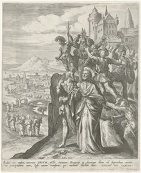 Einwohner von Nazareth vertreiben Christus aus der Stadt
Szenen aus dem Neuen Testament (Serientitel)