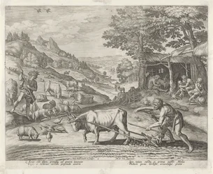 Kain und Abel als Landwirt und Hirte