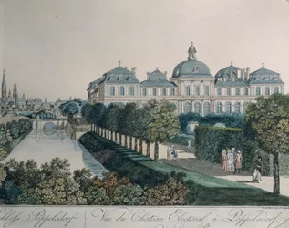 Der Palast der Kurfürsten in Poppelsdorf, bei Bonn, von Johann Ziegler