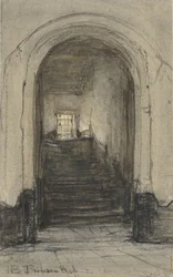 Die Treppe im Prinsenhof in Delft, wo Prinz Wilhelm I. 1584 ermordet wurde
