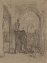 Ansicht des Chors der St. Janskerk in 