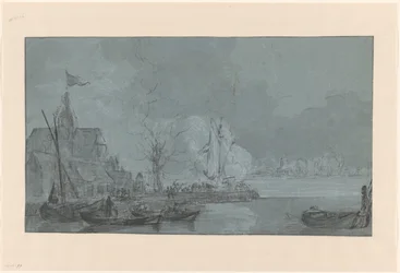 Letzter Schuss von Dordrecht auf die Franzosen in Papendrecht, 1813