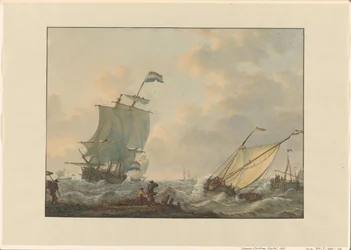 Segelschiffe auf unruhigem Wasser