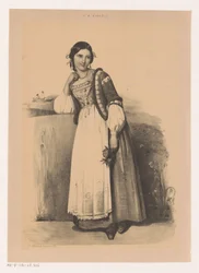 Frau in italienischer Tracht