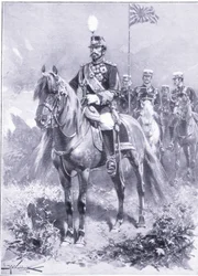 Seine Kaiserliche Majestät: Der Kaiser von Japan, Illustration aus Cassells Geschichte des Russisch-Japanischen Krieges Band 1, ca. 1900