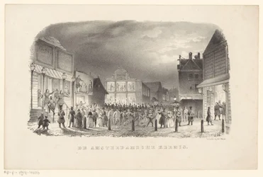 Jahrmarkt auf dem Botermarkt in Amsterdam