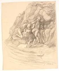 Illustration zu Alfred Tennyson "Enoch Arden"