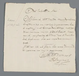 Brief von Pfarrer Hooyman an Jan Brandes