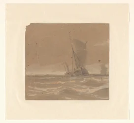Segelndes Fischerboot