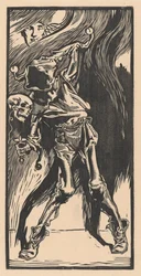 Der Tod als Harlekin, Bilboquet spielend