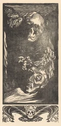 Der Tod mit abgetrenntem Kopf
