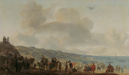 Die Abreise von Karl II. von England aus Scheveningen, 2. Juni 1660