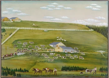 Ankunft auf der Weide