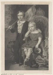 Porträt von Willem, Prinz der Niederlande, und Maurits, Prinz der Niederlande