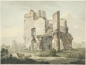 Die Ruine der Abtei von Rijnsburg