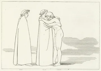 Das Treffen mit Sordello, Fegefeuer, Gesang 6 (Gravur)