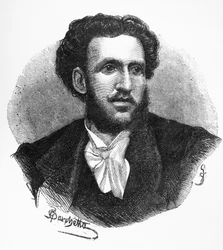 Porträt von Iginio Ugo Tarchetti (1839-1869), italienischer Autor, Dichter und Journalist, Gravur