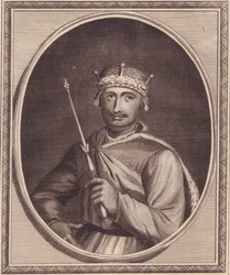 Porträt von Wilhelm II. von England (1056-1100), auch bekannt als Rufus, Kupferstich von John Goldar (1729-1795)