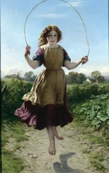 Mädchen beim Seilspringen, 1863
