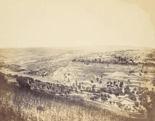 Garten von Gethsemane und Blick auf Jerusalem, 1860er