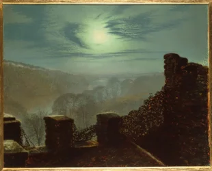 Vollmond hinter Zirruswolke von Roundhay P.