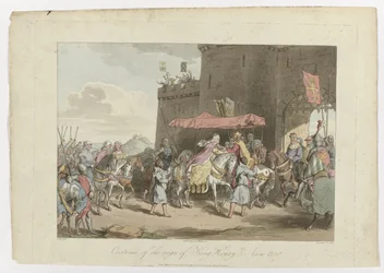 Kostüm aus der Regierungszeit von König Heinrich III., Anno 1250, 1. März 1814
