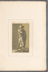 Stehender Heiliger Amicis suis necnon unicuique (...) (Serientitel auf Objekt)