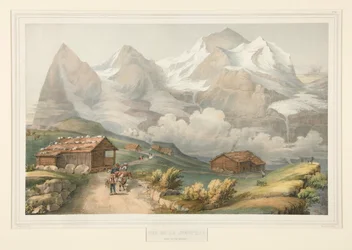 Ansicht der Jungfrau von der Wengernalp