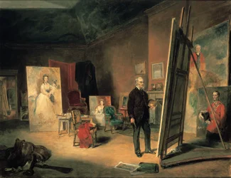 Porträt von Sir Francis Grant in seinem Studio, 1866