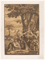Moses wird von der Tochter des Pharao gefunden