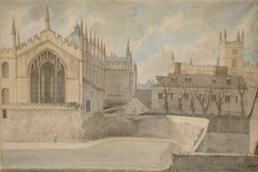 Blick aus der Wohnung des Wächters, New College, 20. November 1786