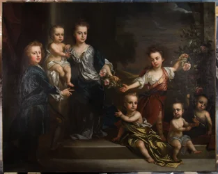 Porträt von sieben Kindern von Charles Seymour, 6. Herzog von Somerset