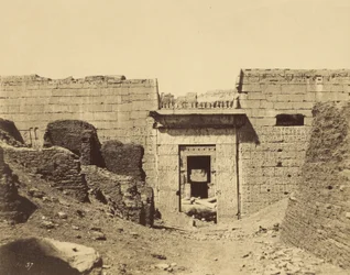 Médinet-Habou, Palast von Ramsès Méïamoun, Eingang zum zweiten Hof