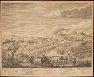 ?Eine Darstellung der Schlacht auf dem Drunmossie [sic] Moor nahe Culloden?, 16. April 1746