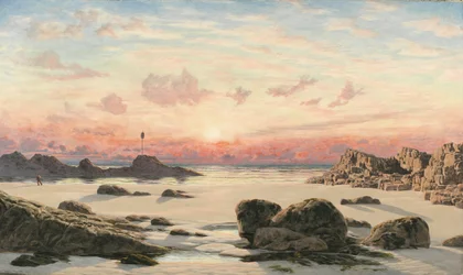 Bude Sands bei Sonnenuntergang, 1874