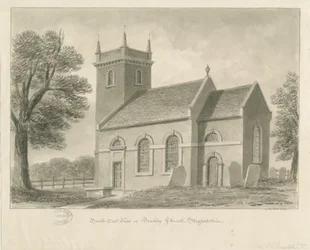 Kirche von Bradley-in-the-Moors, 1841