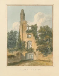 Dorset - Sherborne - Ruinen des Schlosses, 1802