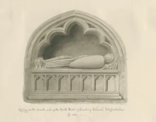 Hanbury Kirche - Effigie [von Sir John Hanbury]