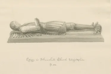 Shareshill Kirche - Monumentale Effigie [von Sir Humphrey Swynnerton]