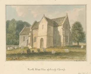 Wiltshire - Ansty - Kirche, 1817