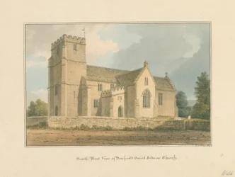 Wiltshire - Donhead Saint Andrew Kirche, 1817