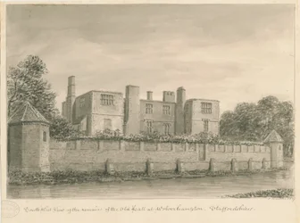 Wolverhampton - Die Alte Halle: Sepia-Zeichnung, 1837