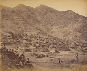 Kutchi (Zigeuner) Dorf und Lager in der Nähe von Dakka