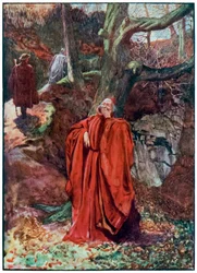 "Christian und Hopeful verlassen Atheist lachend" aus "Die Pilgerreise von dieser Welt zu der zukünftigen Welt" von John Bunyan