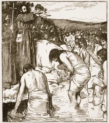 Die Taufe in Tara, Illustration aus 