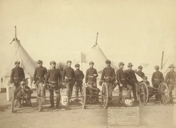 Berühmte Batterie „E“ der 1. Artillerie