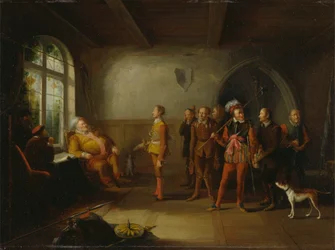 Falstaff und die Rekruten, aus "Henry IV, Teil II"