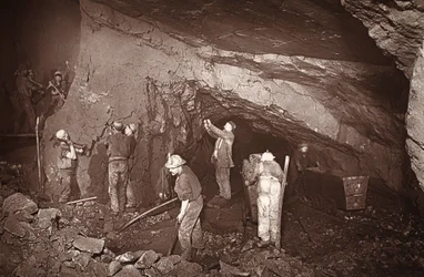 Stoping bei der 70, East Pool Mine, Illustration aus 