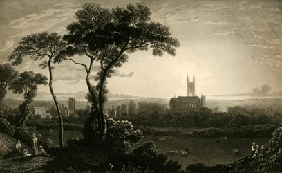 Ostansicht der Stadt Canterbury