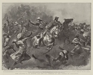 Wie Oberst R H Martin die 21. Lancers in der Schlacht von Omdurman führte